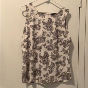 Ann Taylor sleeveless shell - large